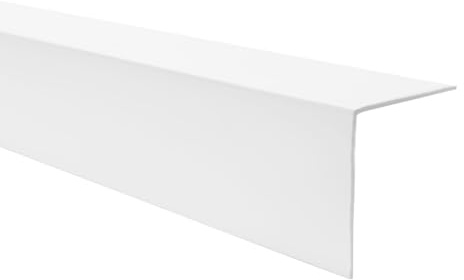 Quest Kantenschutzwinkel PVC 30x30 mm ohne Bohren - Weiß, 200 cm | Winkelprofil & Eckenschutz für Wandkanten und Außenecken, für Flur, Büro & Möbel, robustes PVC, Montage mit Kleber