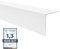 Quest Profilé d'angle en PVC - Sans ruban adhésif - Protection des bords et des coins - 30 x 30 mm, 200 cm, blanc