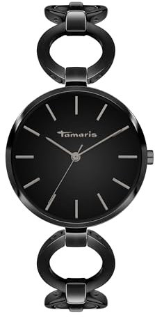 Tamaris Damen Analog Quarz Uhr mit Edelstahl Armband TT-0133-MQ