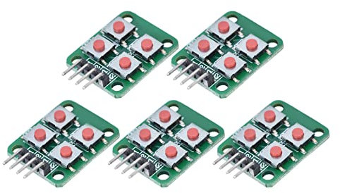 5PCS Array Switch Module, 4 Keypad Keyboard Module Array Key Switch Module 2x2 Gaming Keypad Module Für Elektrische Steuerung