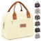 HOMESPON Insulated Lunch Bag for Women Adult Ladies Men Cool Bag Lunch Box Container Tote Bags for Work School Picnic or Travel(Beige)
