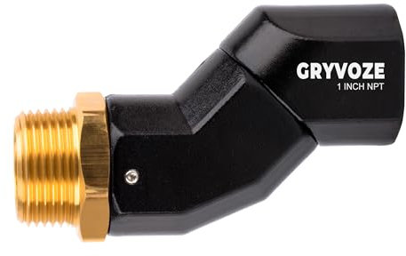 GRYVOZE 2.5 cm Kraftstoffschlauch Drehverbinder Kraftstoffdüse Drehgelenk 1 Zoll NPT 360 drehbar Multi Plane für Kraftstoffumfüllschlauch Pumpe Kraftstoffsystem