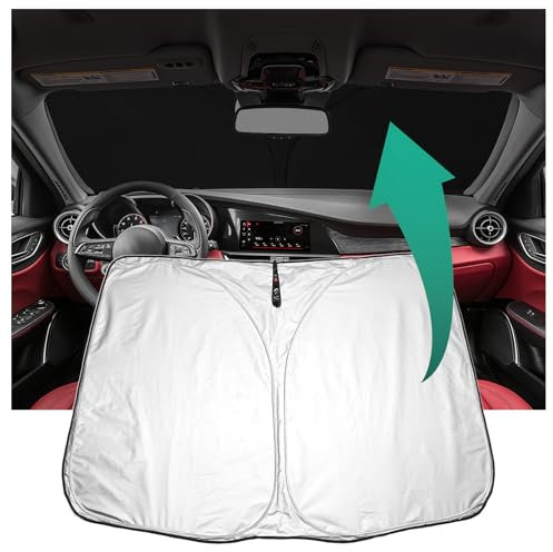 YEE PIN Kona 2024 Parasol para Coche Compatible con Hyundai Kona SX2 2024, Parasol Plegable para Coche Kona SX2 Parabrisas Delantero Parabrisas UV protección contra el Polvo