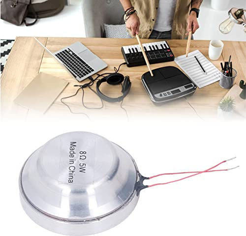 FAUOSWUK 1Pcs Resonance Speaker, 35MM 5W All Frequency Resonance Loudspeaker Mini Strong Bass Round Louderspeaker Sound Transducer Exciter Internal Magnetic Design (8Ω 5W)