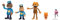 Dog Man Movie Action Figures Multipack Set by Jakks Pacific, Includes 6.3 cm Articulated Scale Figures - Inspired by the Dog Man Movie Toys, Lil Petey, Petey, Chief, and Flippy!