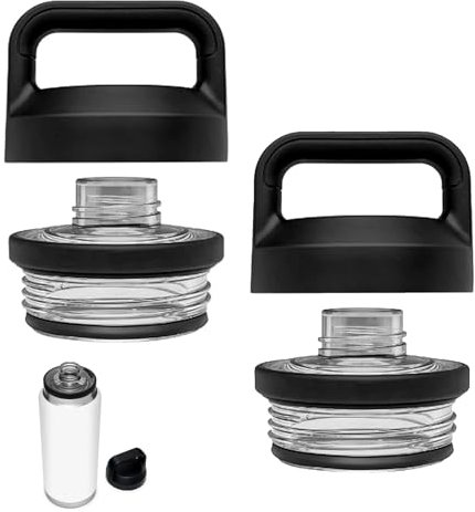 ECOMAID Ersatz-Deckelkappe für Yeti Rambler 45,7 cm, 66 ml, 91,4 cm, 1,8 l, 18 l, 1,8 l, 1,8 l, 1,8 l, 1,8 l, 1,8 l, 1,8 l Fassungsvermögen, 2 Stück