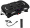 Plateforme Vibrante & Oscillante-Appareil Fitness, Plaque Vibrante 5 Modes 99 Niveaux d’Intensité,2 Bandes de résistance, Haut-Parleur Bluetooth Télécommande + Écran LCD (Noir)