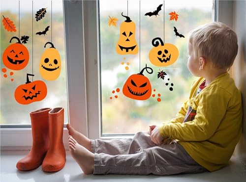 QuoteMyWall Hanging Halloween Window Stickers