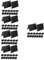 Cabilock 5sets Table Number Sign Board Memo Board Sign Message Sign Small Chalkboard Reserved Sign Message Board for Shop Mini Chalkboard Signs Mini Chalkboards Sign Acrylic Black 12pcs*5