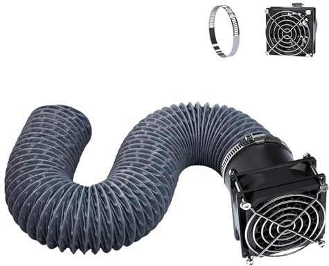 YOOPAI 3D Drucker Gehäuse Fan Fume Extraction Kit für YOOPAI 3D Drucker Abdeckung, Abluftrohr mit Low Noise Abluftventilator, effiziente Belüftung, Absaugen von Gerüchen, Rauch und Staub