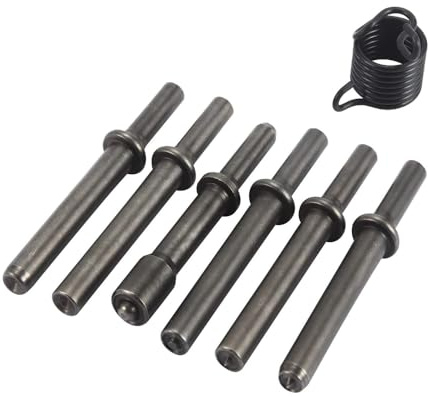 7 Stück Glättungs Drucklufthammer Bit Set, Drucklufthammer Aufsätze Druckluftmeißel Bits, Bohrhammer Werkzeuge und Heimwerkerbedarf