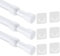 KOZOY Asta per tende senza foratura, 3 pezzi, non forata, 30-50 cm, colore bianco, asta doccia retrattile per negozi, armadi, finestre, cucina, progetti fai da te