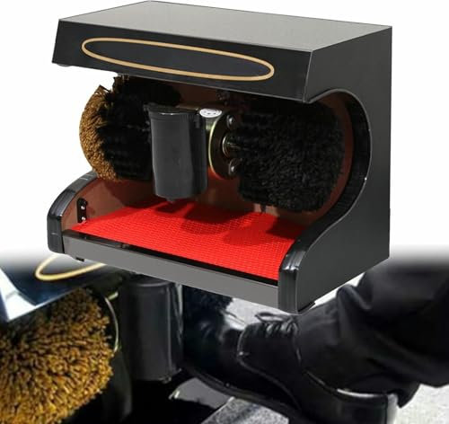 MNJVCFDS Cireuse De Chaussures Automatique, Machine De Cirage De Chaussures éLectrique, Petite Cireuse De Chaussures à Induction Automatique, Domestique/Commerciale - Machine à Brosse éLectrique