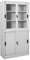 Snsowed Armario Oficina Puerta corredera, Armario Metalico, Mueble Archivador, Armarios para Trasteros, Archivador Metalico, Acero Gris Claro 90x40x180 cm