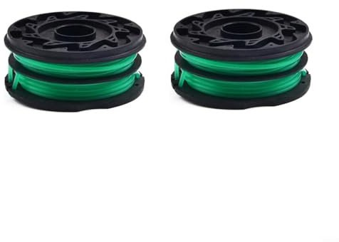 FUBESK Lot de 2 bobines de fil de rechange pour coupe-bordures Black & Decker compatibles avec les modèles GL701 GL710 GL716 GL720 GL741