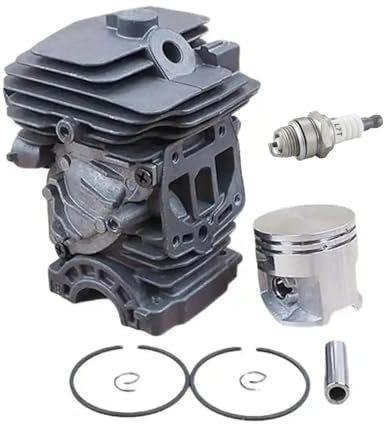 UYTGFO Compatible con motosierra STIHL MS-251 específica, anillos de revestimiento de cilindro, pasador, clips, conjunto 11430201207, kit de pistón de cilindro MS251 de 44 mm