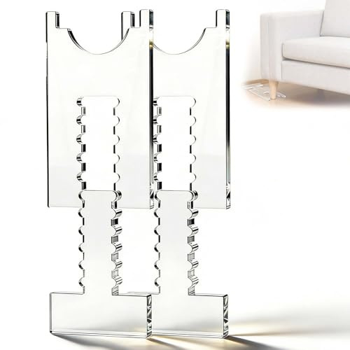 NANASUGUR 2 Stück Acryl Abstandshalter Stopper, Für Couch Sofa Bett Schränke Stühle, Transparenter rutschfest Wand Schutz Brandschutz-Hitzeschutz – Wandschutz & Antidisplacement Zubehör