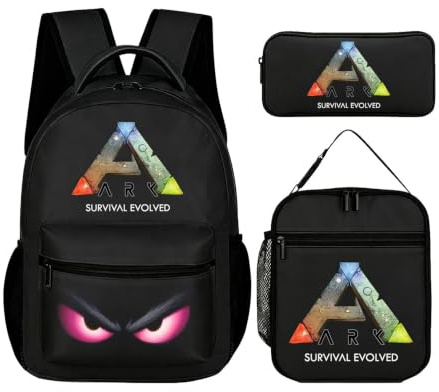 tesiwaza Shota Aizawa Dreiteiliges Rucksack-Set - Leichte Schultasche mit Federmäppchen und Lunch-Tasche, Reiserucksack, Schulbedarf, Geschenke für Schüler, Cizsa-c-12, One Size, Schulranzen-Set