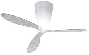 Luceplan Blow Con Telecomando Pale Serigrafate Trasparenti