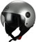 BHR Casco Demi-Jet 801 ONE| Casco Scooter Omologato ECE | Casco Motorino con Visiera Antigraffio e Sgancio Micrometrico | Silver | XS