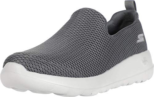 Skechers Go Walk MAX-Athletic Air Mesh Slip on Walking Shoe, Zapatillas para Caminar Hombre, Carbón Vegetal, 41 EU
