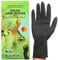 PERFEHAIR Gants en latex noirs réutilisables, gants de salon de coiffure pour la teinture, Gants taille moyenne (paquet de 10).