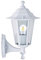 Dapo Aussen-Wandleuchte Kingston Weiss E27 Fassung Aluminium Druckguss H: 33cm, Balkon-Terrassen-Treppen-Hauseingang-Beleuchtung