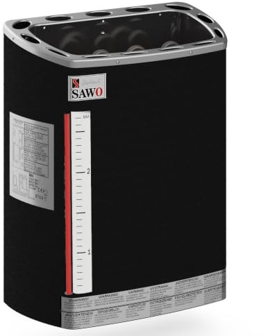 Sawo Saunaöfen Mini Combi - 3.6 kW, Farbe: Schwarz