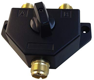 Anteenna TW-102 2 Position Coaxial Switch for 144/440MHz HAM or CB Radio UHF Female Connector Plated Golden