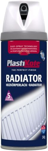 2X400ml Radiator Satin Spray Paint - White