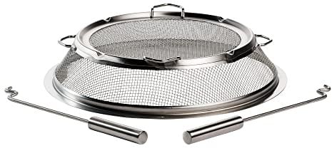 Solo Stove Pare-étincelles pour Yukon, Grille de Protection Contre Les étincelles, Accessoires pour brasero Yukon, Acier Inoxydable, réduit Le Risque de blessure et feu