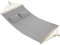 tectake® Hamac 2 Places Hamac Double Exterieur avec 2 Oreillers extérieur, 325x150x2,5 cm, Supporte Max. 240 kg, Couchage 230x 145 cm, pour Relaxation Terrasse Exterieur Piscine Jardin Balcon Veranda