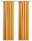 vidaXL 2X Vorhang Verdunkelung mit Haken Verdunkelungsvorhang Kräuselband Thermo Gardine Blickdicht Vorhänge Leinenoptik Gelb 140x245cm