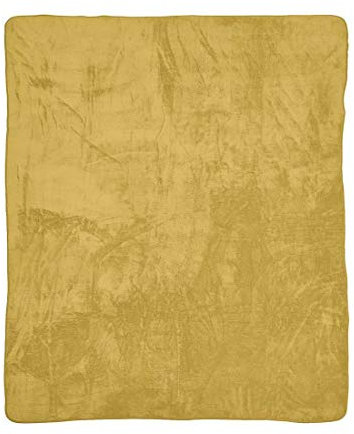 DONE Softie Wohndecke Kuscheldecke Teddystoff weich kuschelig samtig 150 x 200 cm wärmend anschmiegsam Schmalsaum, DONE:Gold 0751