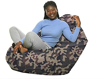ZainBag.de Sitzsack Outdoor Indoor Wasserdicht Wetterfest XL - XXL Bodenkissen Sitzkissen Beanbag Größen Erwachsene Kinder Gaming Hochwertig Relax XXXL (Camouflage, XXL)
