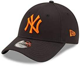 New Era New York Yankees Black Orange MLB League Essential 9Forty Adjustable Kids Cap - Youth