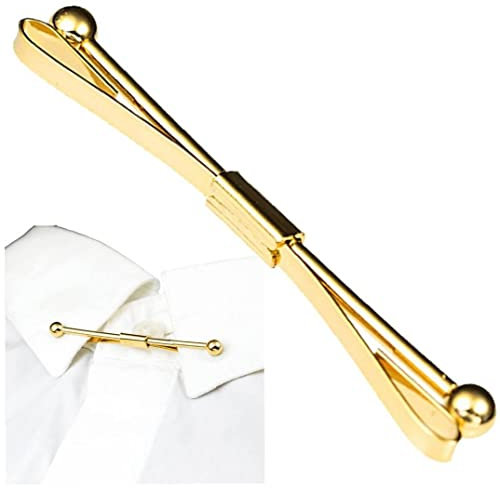 Hommes Classique Cravate col Barre Broches Broches pour Chemises métal Cravate Barre pincement Pinces épingles à Cravate pour Cadeau de Mariage d'affaires