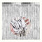CC wonderland zone 2 Stück Silber Lametta Vorhänge - Metallische Folienvorhänge (1m x 2m) Tinsel Curtain für Party Deko