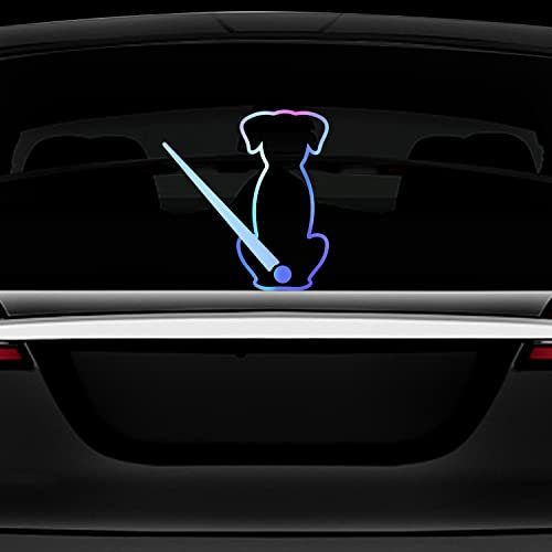 Leniutor Hundewischer-Aufkleber für Autos, wasserdichtes Vinyl, niedlicher Hundeschwanz, Heckscheibe, Aufkleber, lustige, schöne Tier-Heckscheibenwischer-Dekoration, 5,43 x 10,62 cm