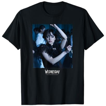 Wednesday Dark Dancing Queen Wednesday Photoreal & Logo T-Shirt