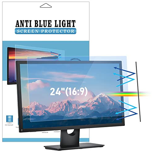Lively Life 24 inch Blue Light Screen Protector for Computer Monitors, Blue Light Blocking Filter, PC Monitor Screen Filter Anti UV and Blue Light Filter for Desktop Monitors (24,16:9)