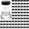 Coloch Lot de 90 Petits Pots Verre de 5 ml avec Couvercle Noir, Transparent et Hermétique pour Cosmétiques, Lotion, Crème, Échantillons, Cire, Soins de la Peau, Voyages, Magasin de Détail