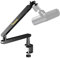 MAONO Mikrofon Arm – Low Profile Mic Arm mit Kabelkanälen für aufgeräumten Arbeitsplatz. Mit Tischklemme, voller Verstellbarkeit & ideal für Podcasting, Streaming und Home-Office（BA92 Schwarz）