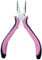 JNAWA Mini Hair Extension Pliers - Anti Slip Handles, Professional Hair Extensions Tool for Females (Pink)