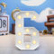 4FT Marquee Light Up Numbers LED Large Lighted Marquee Numbers Pre-Cut Frame Mosaic Numbers for 20th 50th 16nd Birthday Anniversary Wedding Party DIY Decoration (Color : White, Size : Number 6)