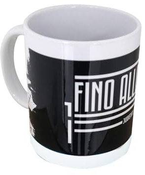 Seven Juventus Tazza Mug in Ceramica Fino Alla Fine, Nera, da 325 ml, Lavabile In Lavastoviglie