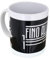 Seven Juventus Tazza Mug in Ceramica Fino Alla Fine, Nera, da 325 ml, Lavabile In Lavastoviglie