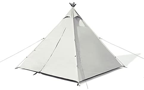 RajoNN Tent Pyramid Canvas TentWaterproof Family Camping Round Bell Tentwith Double Door Spire Tent for Camping Family Camping,BackpackingHiking
