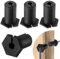 Saillong 4 PCS Cable Routing Grommet Kit Compatible with Starlink Ethernet Cable Rubber Grommet Kits for 3/4 Inch Wall Hole Feed Through Bushing Compatible with Starlink Wall Router Adapter(Black)