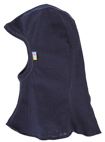 Joha Baby Kinder Unisex Schalmütze Balaclava aus Reiner Merino-Wolle, Größe:52, Farbe:blau